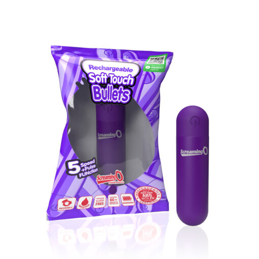 Screaming O Soft Touch Rechargeable Bullets Purple