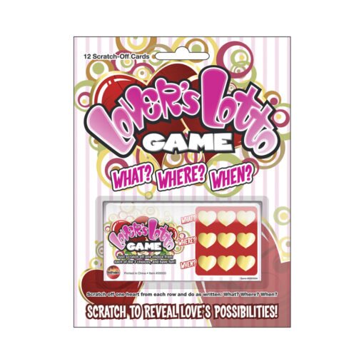 Lovers Lotto Game Scratch & Play Sex Game Carded