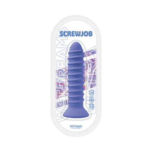 Wet Dreams Screwjob Screw Shape Vibe Multi-Speed Function Silicone Lavender