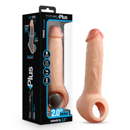 Performance Plus Thrive 2.5 in. Silicone Penis Xtender Beige