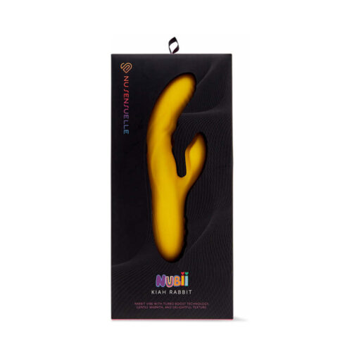 Nu Sensuelle Kiah Nubii Dual-Stim Rabbit with Turbo Boost and Heat Yellow