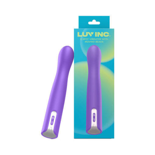 Luv Inc Gb63: G-Spot Vibrator With Moving Beads Purple