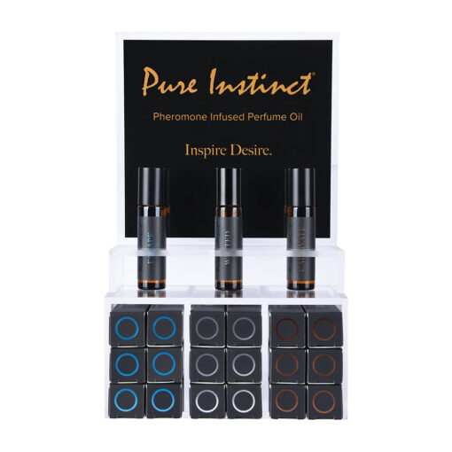 Pure Instinct Pheromone Perfume Oil Tester Display (22Pcs)