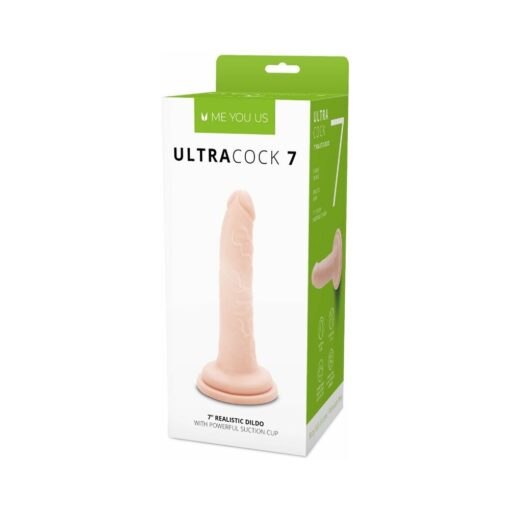 Me You Us Ultra Cock 7 in. Realistic Dildo Vanilla