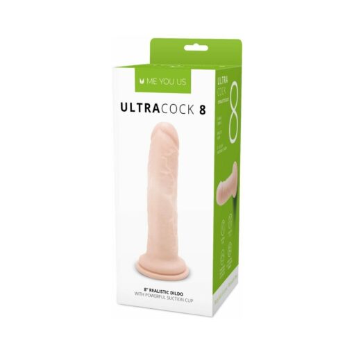 Me You Us Ultra Cock 8 in. Realistic Dildo Vanilla