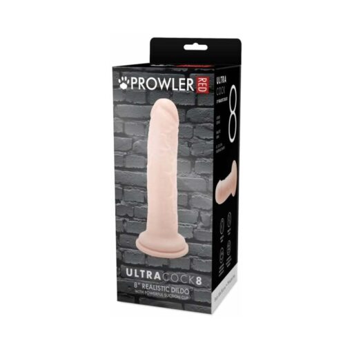 Prowler RED Ultra Cock 8 in. Realistic Dildo Vanilla