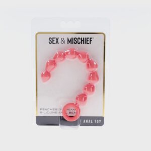 Sportsheets Sex & Mischief Peaches ''n CreaMe Silicone Anal Beads - Image 2