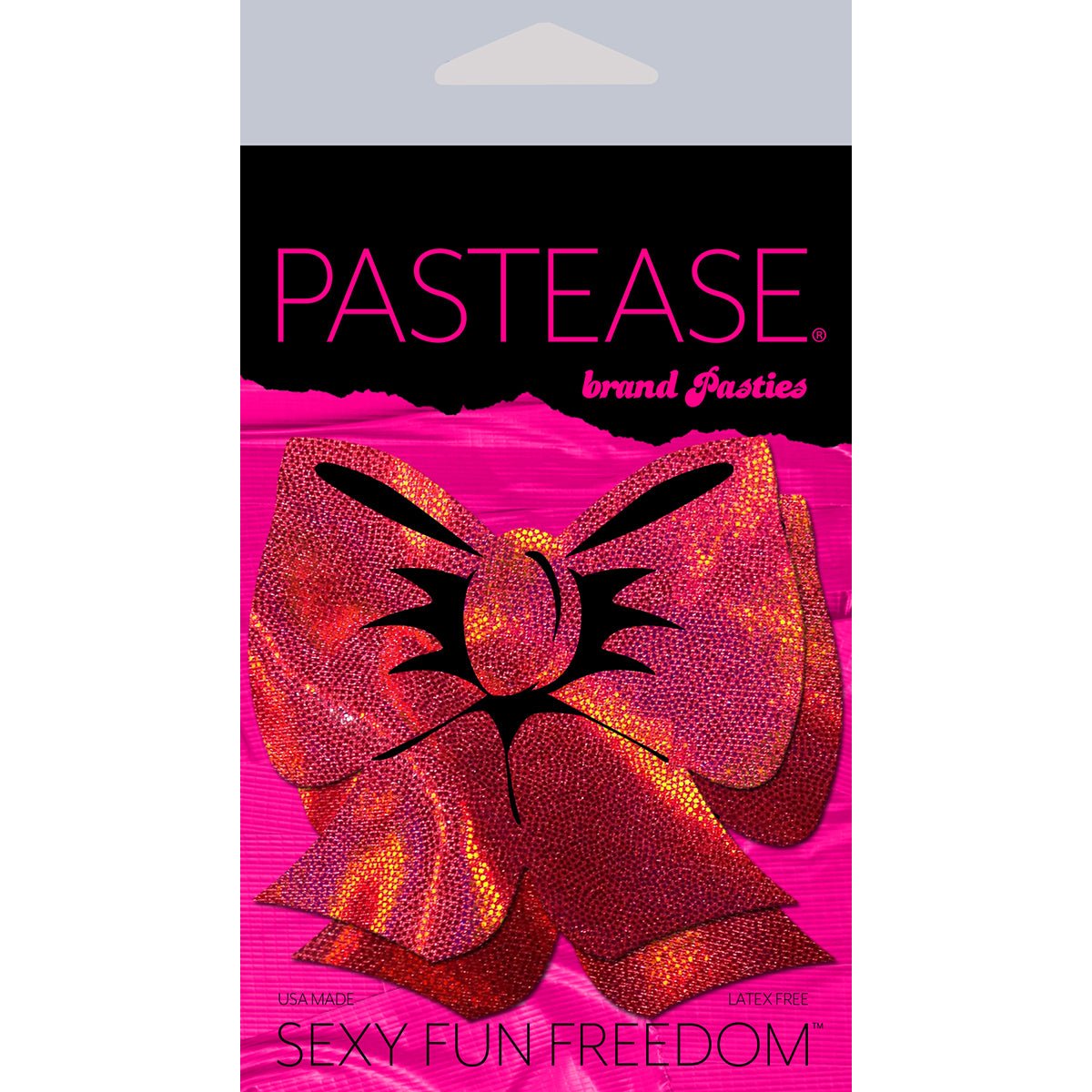 Pastease Holographic Red Bow Pasties - Image 3