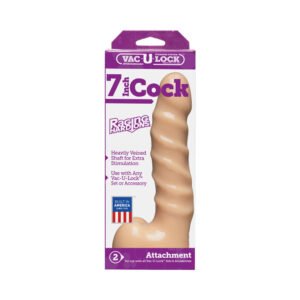 Vac-U-Lock - 7 Inch Cock - Raging Hard-Ons White - Image 3