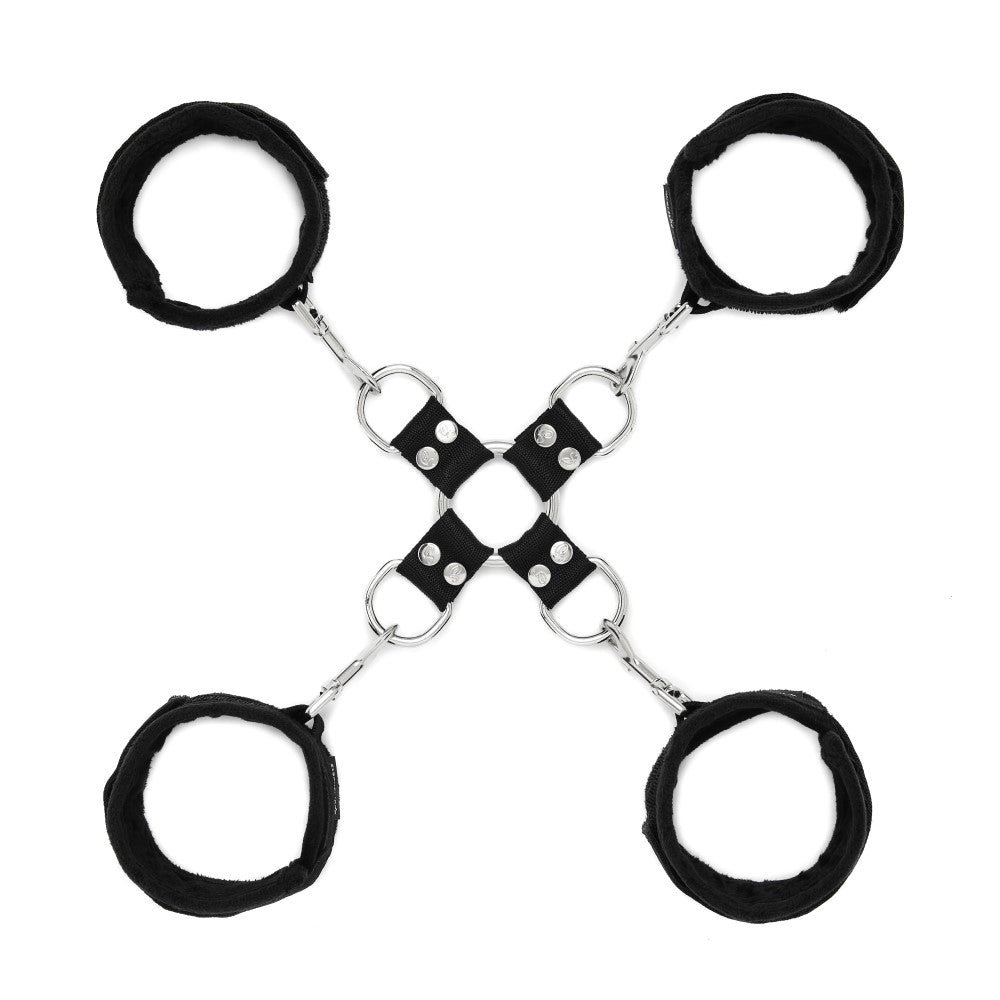 Sportsheets 5-Piece Adjustable Hog Tie & Cuff Set Black - Image 8