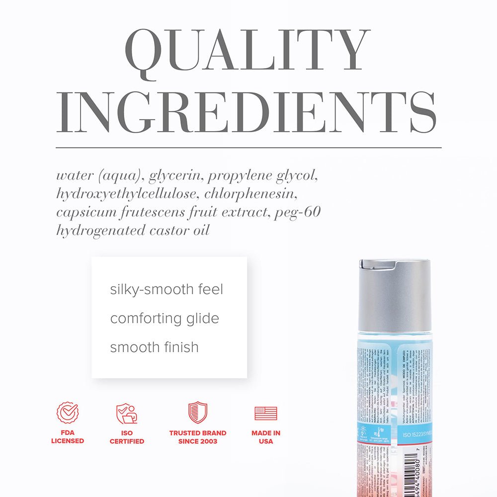JO H2O Warming Water-Based Lubricant 2 oz. - Image 2