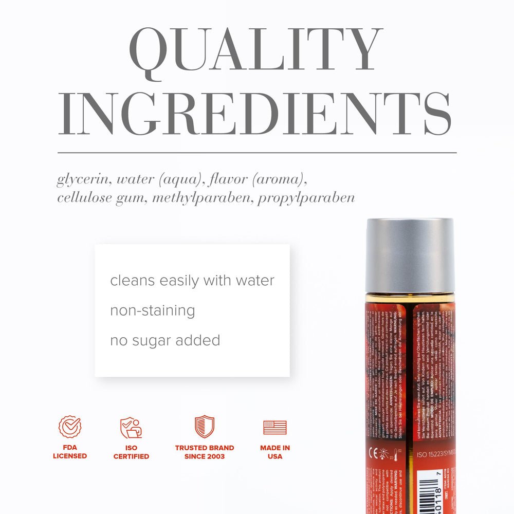 JO H2O Strawberry Kisses Flavored Water-Based Lubricant 4 oz. - Image 2