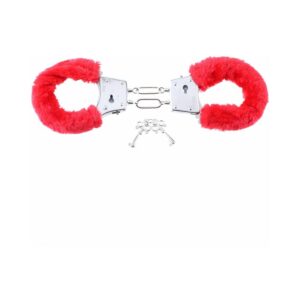 Alternative view of Fetish Fantasy Series Beginner''s Furry Cuffs Red