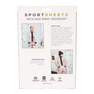 Sportsheets Adjustable Neoprene Neck & Wrist Restraint Black - Image 3
