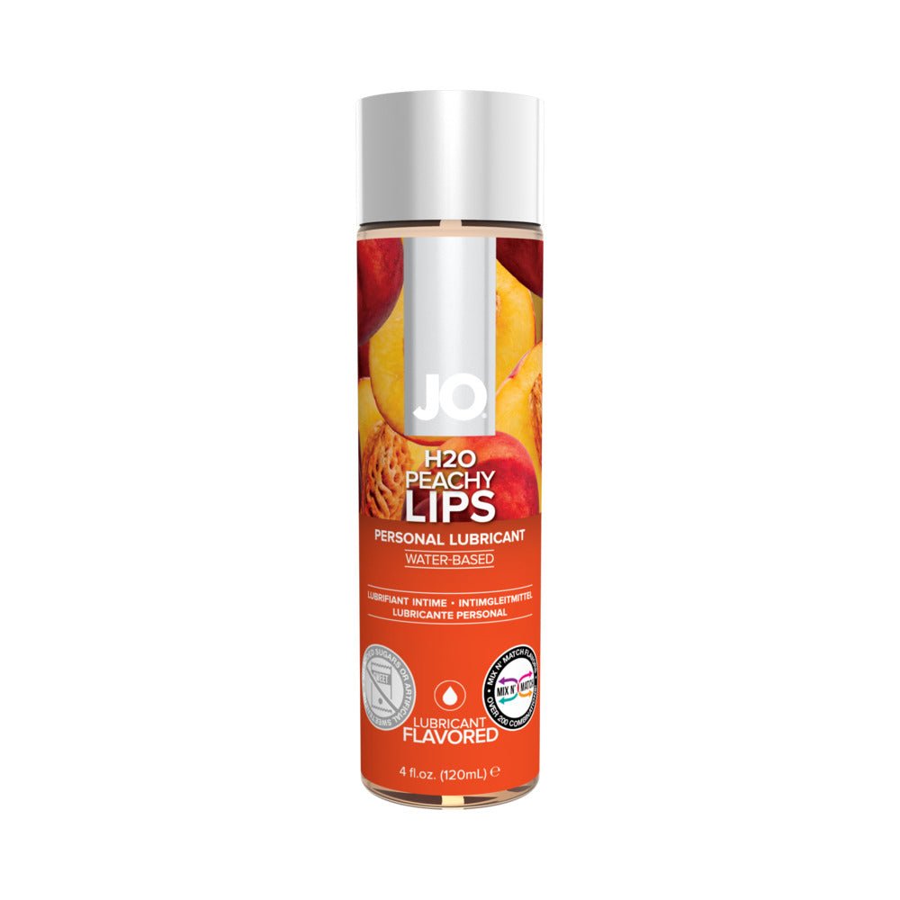 JO H2O Peachy Lips Flavored Water-Based Lubricant 4 oz. - Image 5