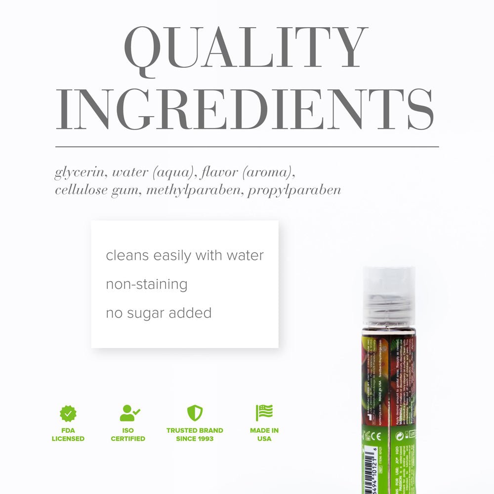 JO H2O Tropical Passion Flavored Water-Based Lubricant 1 oz. - Image 6