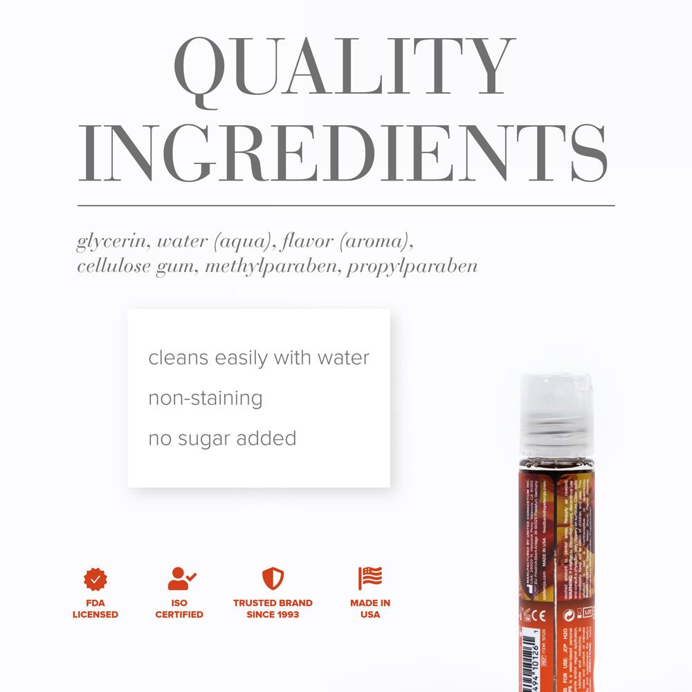 JO H2O Peachy Lips Flavored Water-Based Lubricant 1 oz. - Image 6