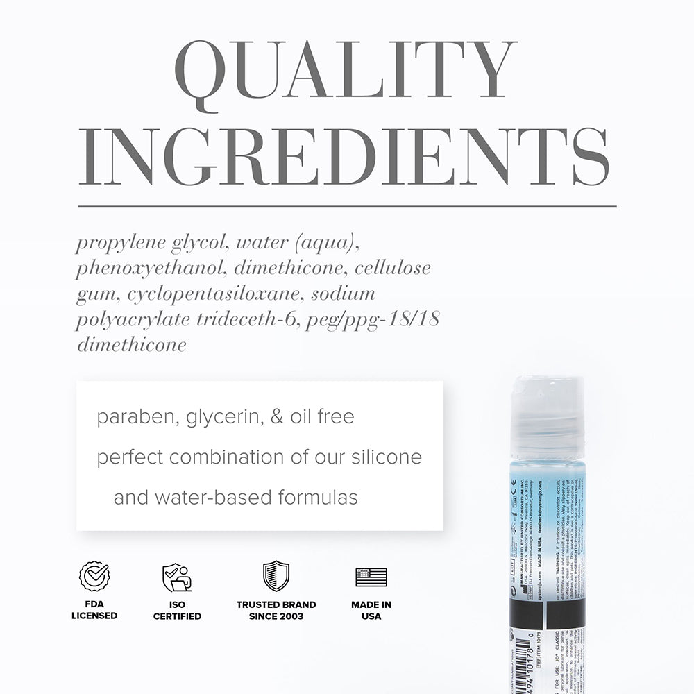 JO Classic Hybrid Lubricant 1 oz. - Image 2