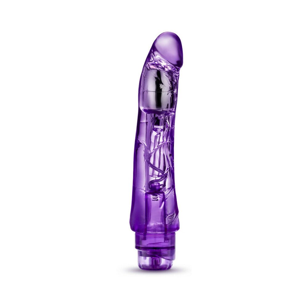 Naturally Yours Mambo Vibe Realistic 9 in. Vibrating Dildo Purple - Image 2