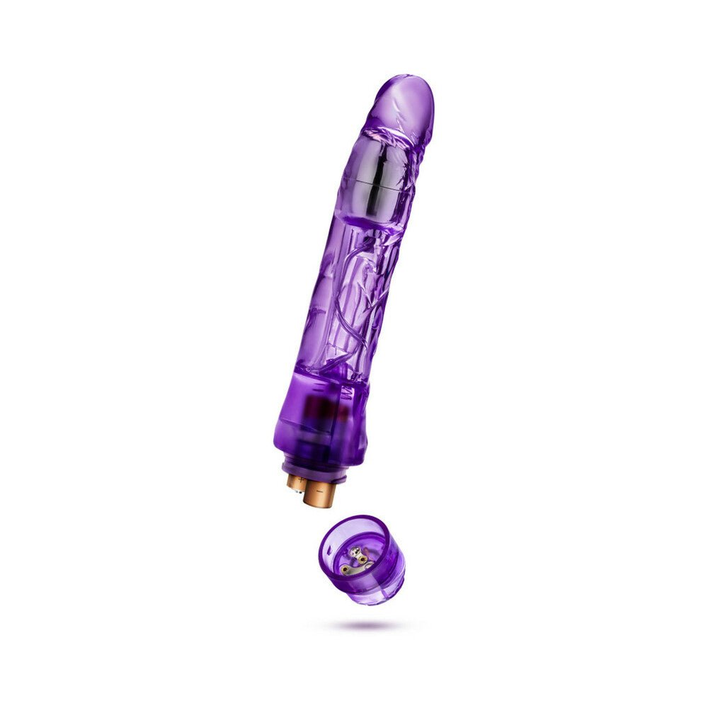 Naturally Yours Mambo Vibe Realistic 9 in. Vibrating Dildo Purple - Image 5