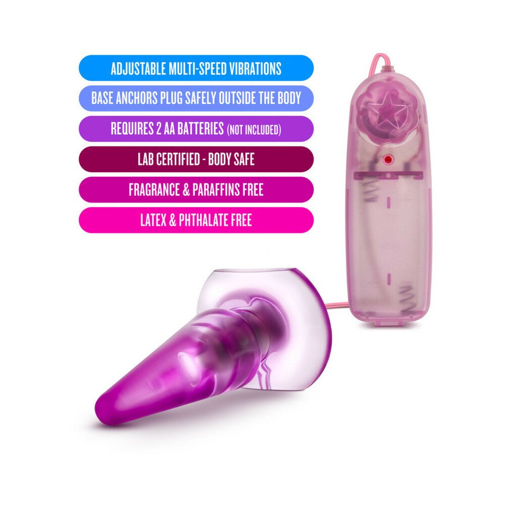 B Yours Basic Anal Pleaser Remote-Controlled Vibrating Anal Plug Pink - Image 5