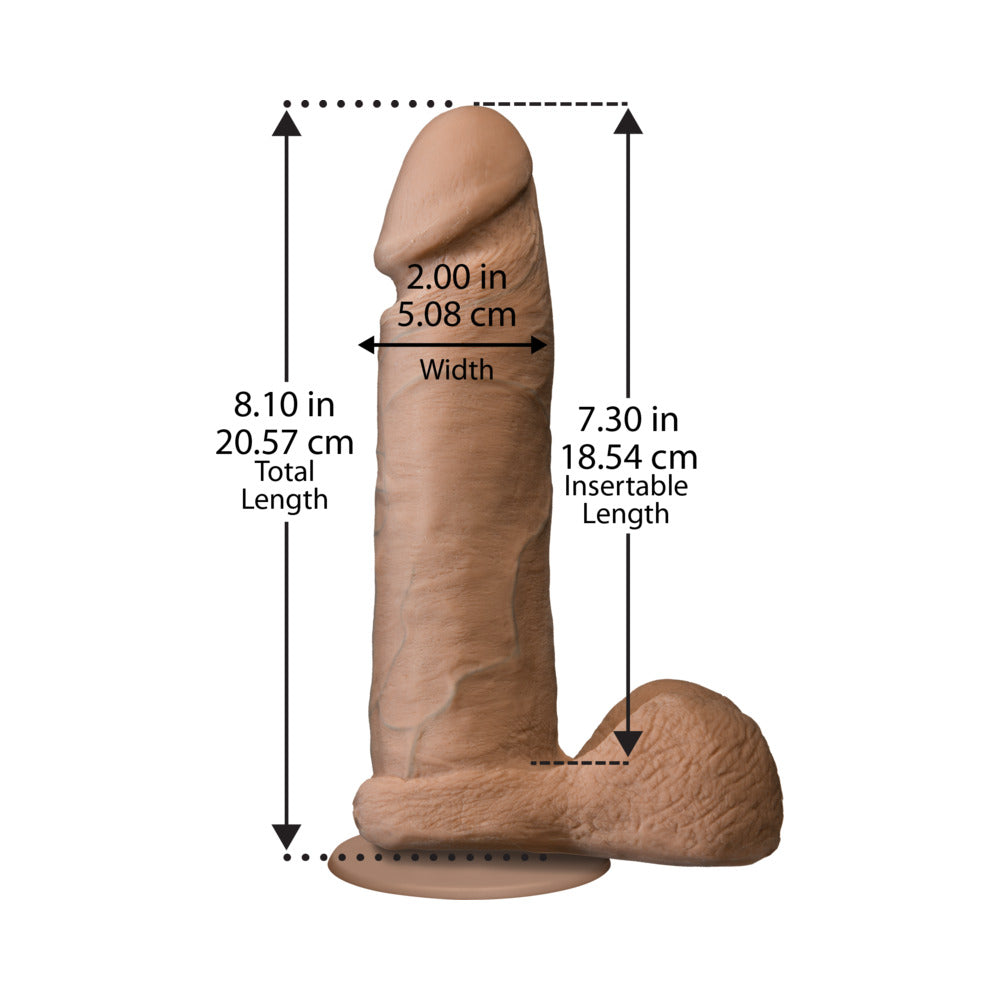 The Realistic Cock - UR3 - 8 Inch Brown - Image 3