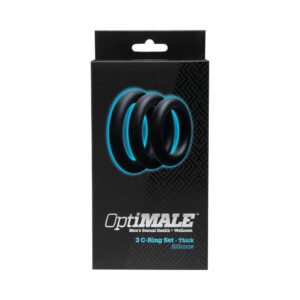 OptiMALE – 3 C-Ring Set – Thick Black - Image 3
