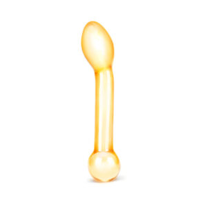 Alternative view of Glas 7 in. Honey Dripper Anal Slider Prostate Stimulating Glass Dildo
