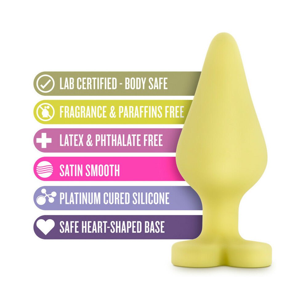 Play with Me Naughty Candy Hearts ''Spank Me'' Anal Plug Yellow - Image 6
