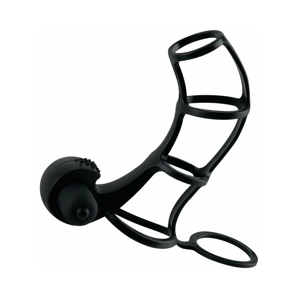 Fantasy X-tensions Vibrating Deluxe Silicone Power Cage Black - Image 2