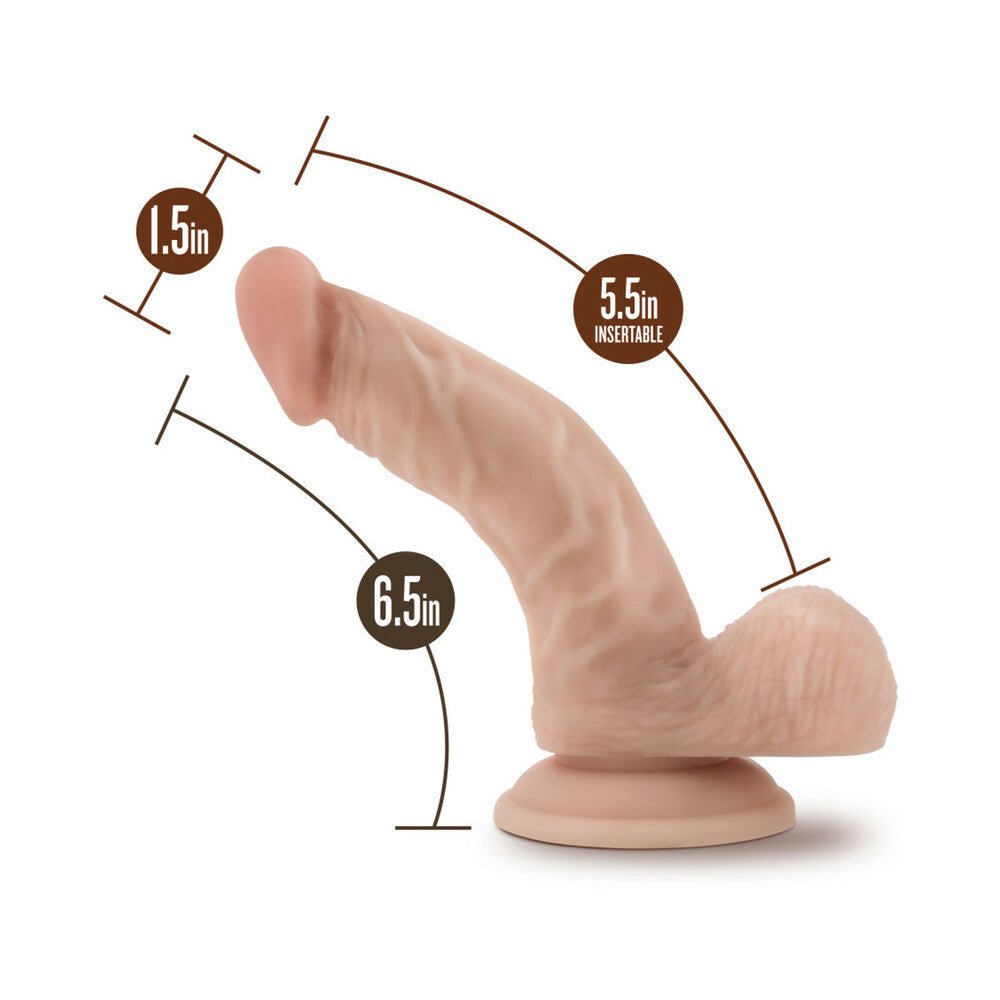 Loverboy The Boy in Blue Realistic 6.5 in. Dildo with Balls Beige - Image 7