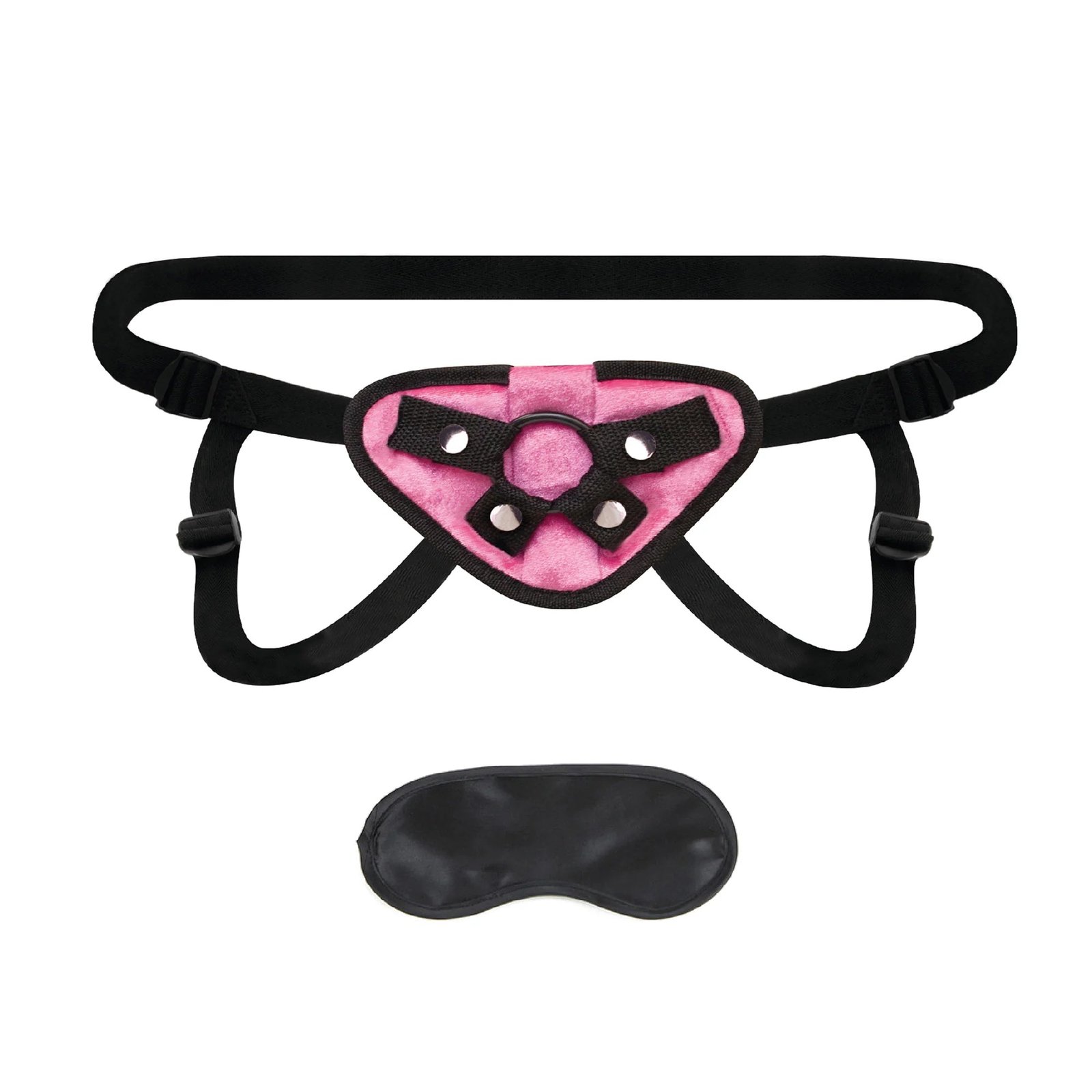 Lux Fetish Neoprene Strap-On Harness Pink - Image 2