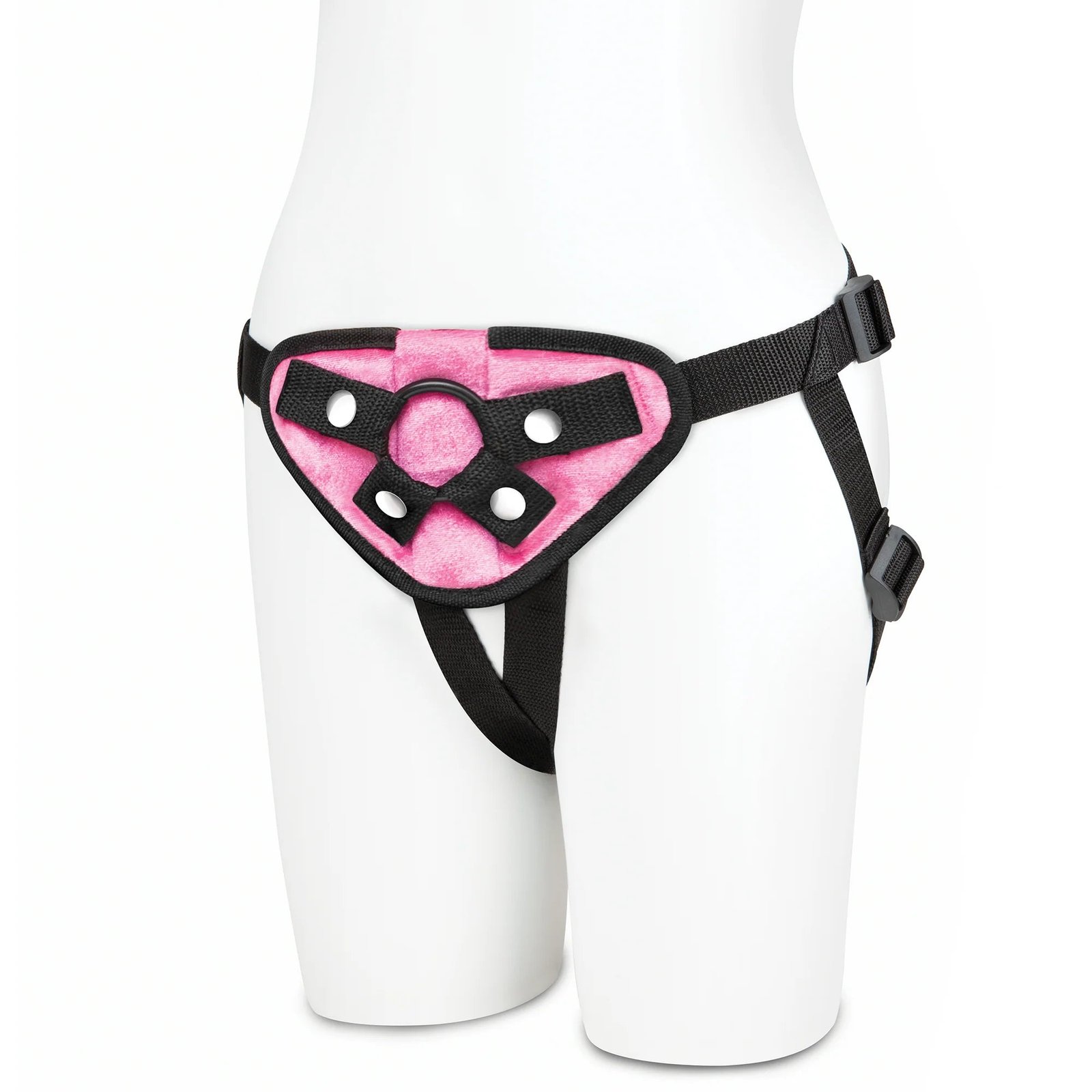 Lux Fetish Neoprene Strap-On Harness Pink - Image 4