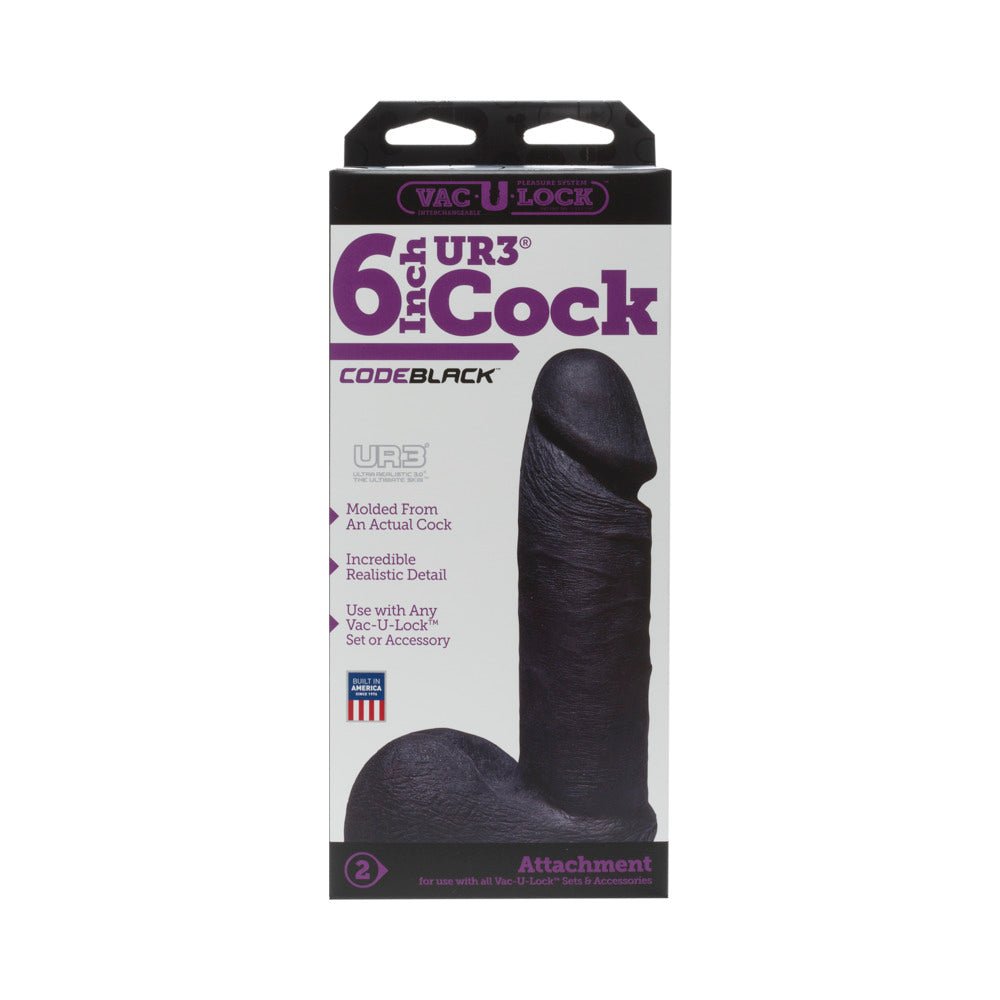 Vac-U-Lock - ULTRASKYN 6in Realistic Cock CODEBLACK - Image 4