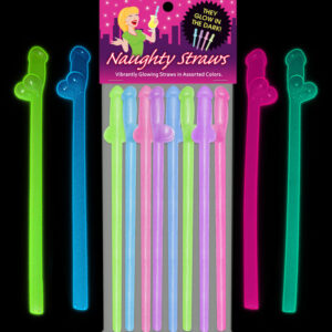 Alternative view of Glow-in-the-Dark Naughty Straws 8-Pack