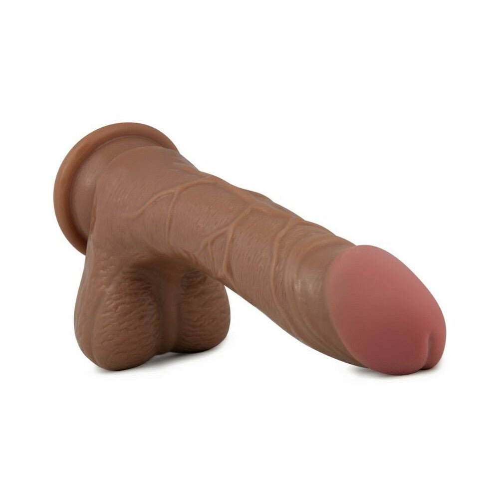 X5 Grinder Realistic 8.5 in. Dildo with Balls Tan - Image 4