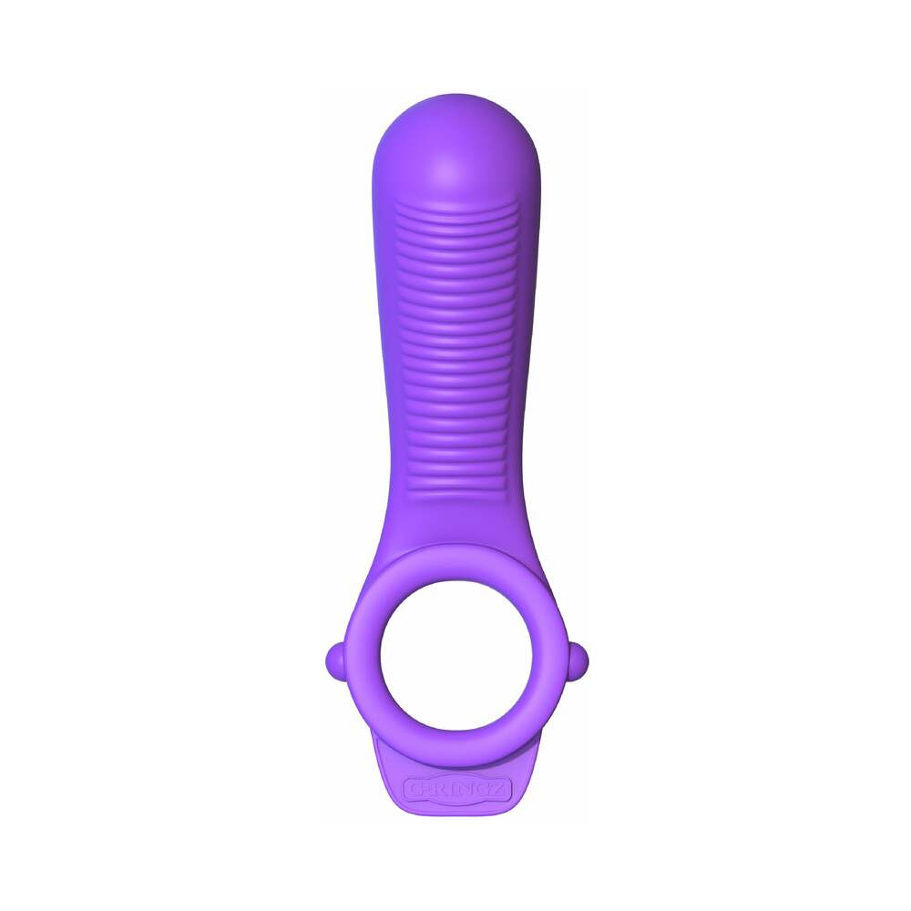 Fantasy C-Ringz Remote-Controlled Vibrating Ride N Glide Couples Ring Purple - Image 3