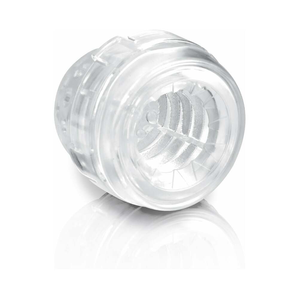 PDX Mega-Bator Pussy Rotating Thrusting Stroker With Suction Cup Clear/White - Image 5