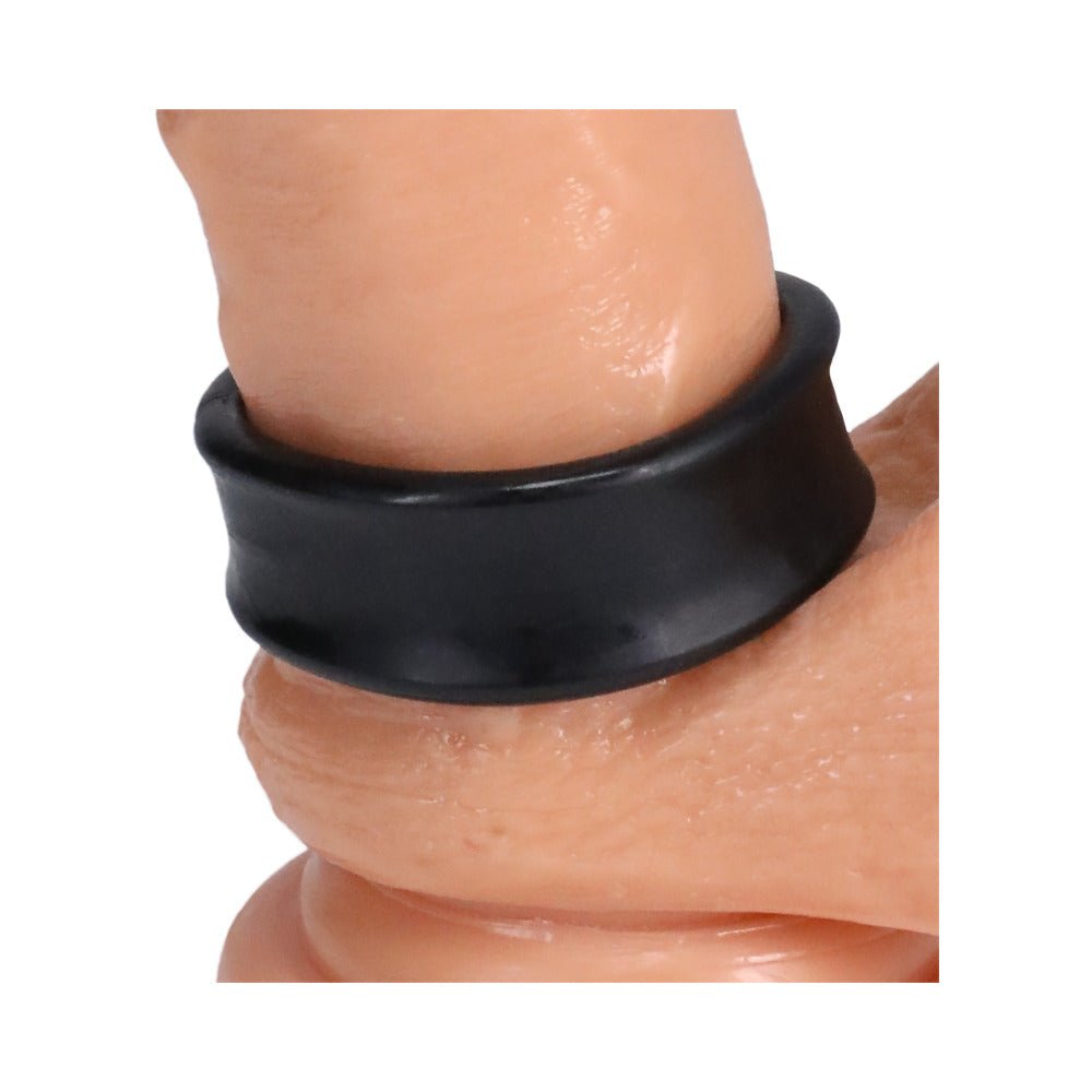 Rock Solid Convex Black C Ring in a Clamshell - Image 6