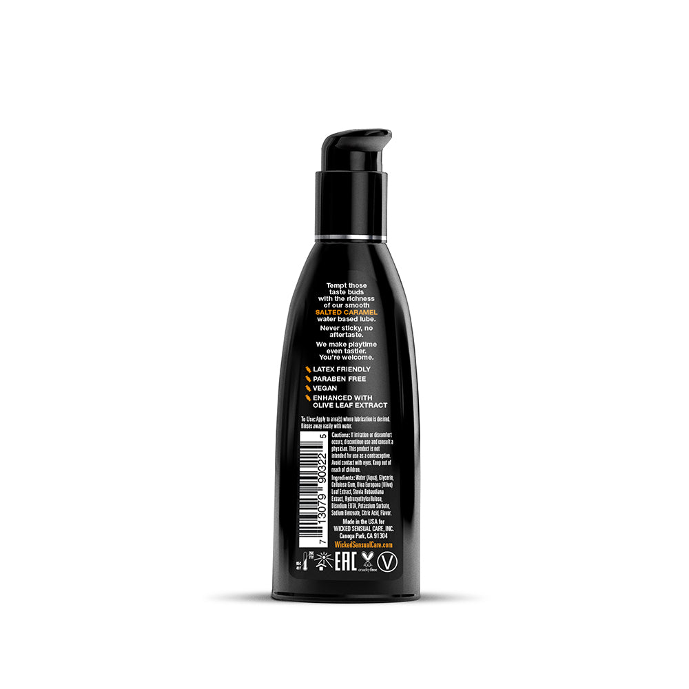 Wicked Aqua Salted Caramel Water-Based Lubricant 2 oz. - Image 2