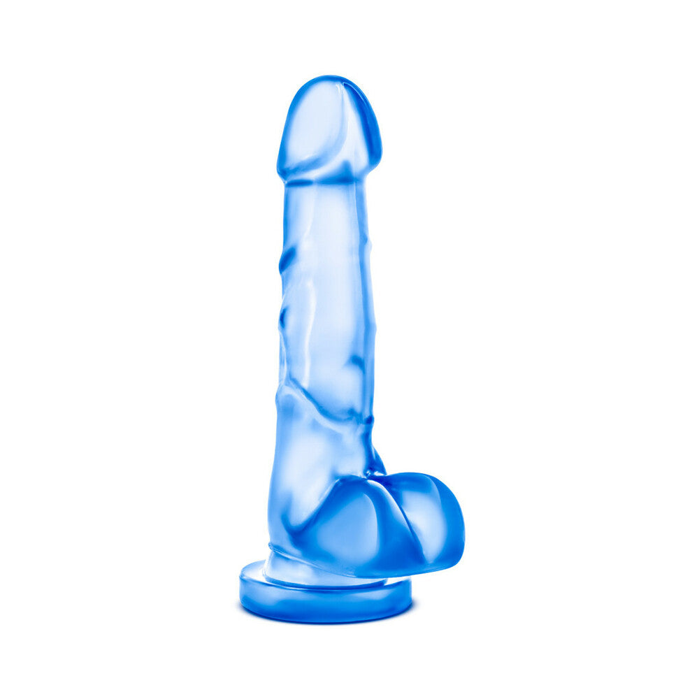 B Yours Sweet ''n Hard 4 Realistic 7 in. Dildo with Balls Blue - Image 3