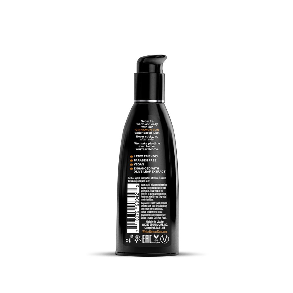Wicked Aqua Cinnamon Bun Water-Based Lubricant 2 oz. - Image 2