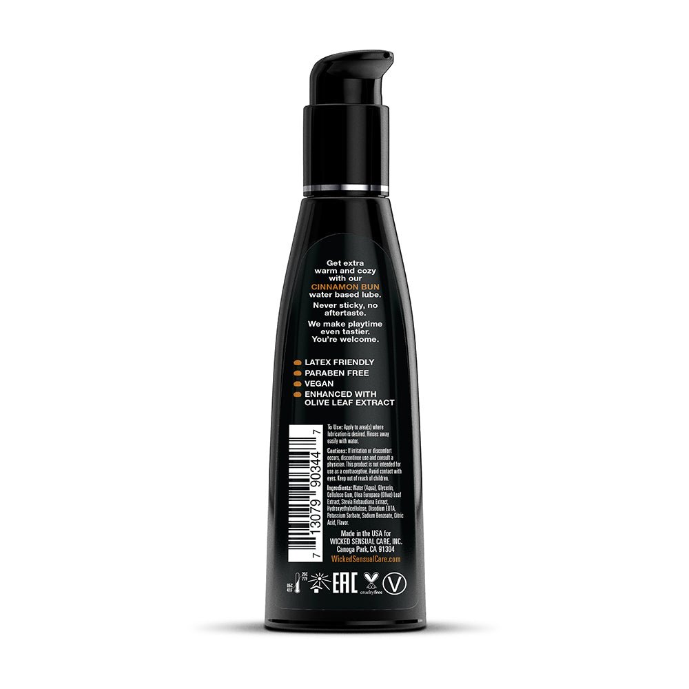 Wicked Aqua Cinnamon Bun Water-Based Lubricant 4 oz. - Image 2