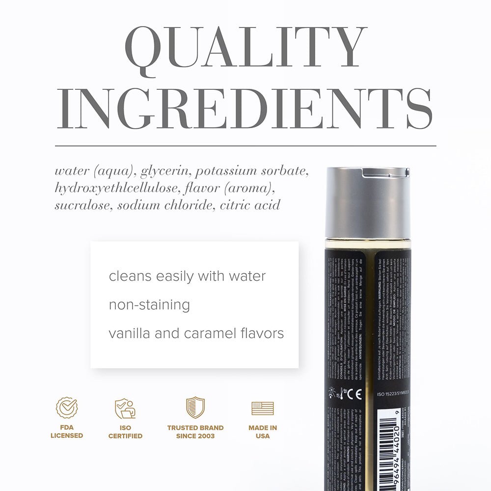 JO Gelato Creme Brulee Flavored Water-Based Lubricant 4 oz. - Image 2