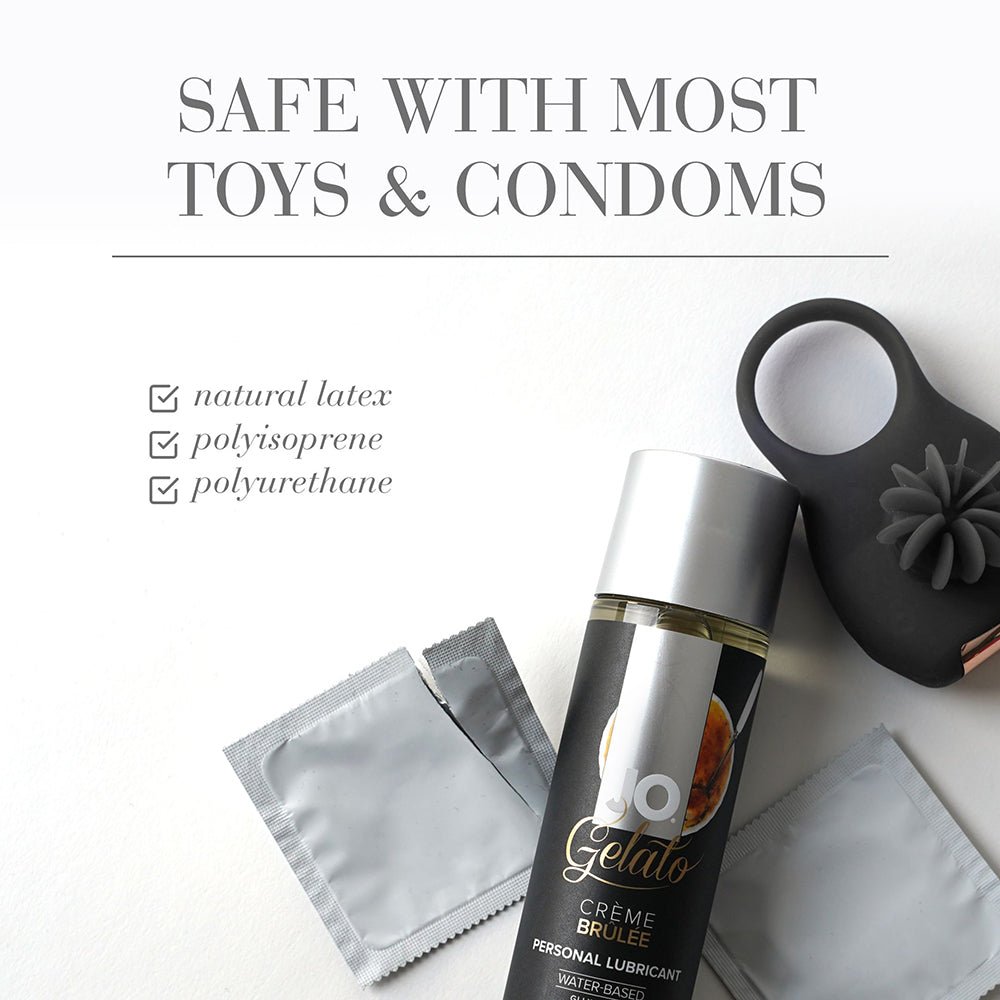 JO Gelato Creme Brulee Flavored Water-Based Lubricant 4 oz. - Image 3