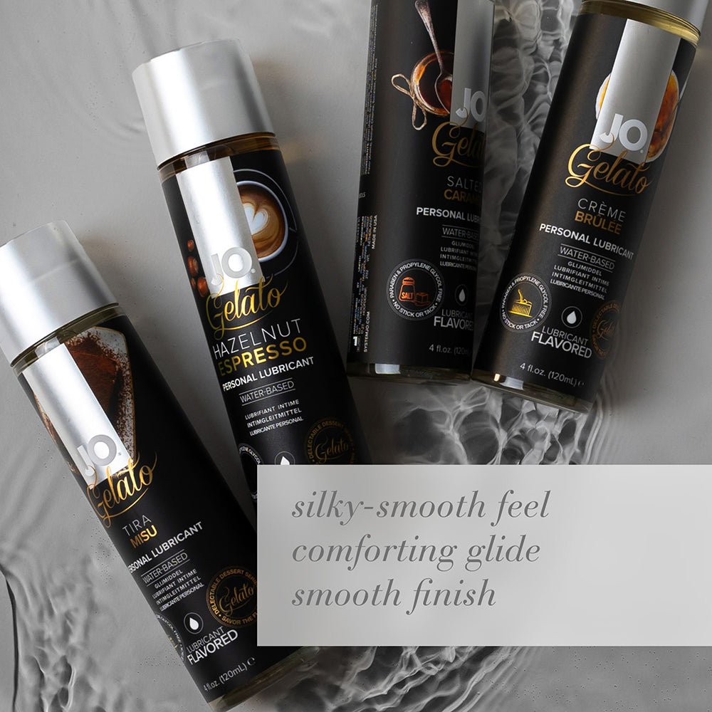 JO Gelato Creme Brulee Flavored Water-Based Lubricant 4 oz. - Image 4