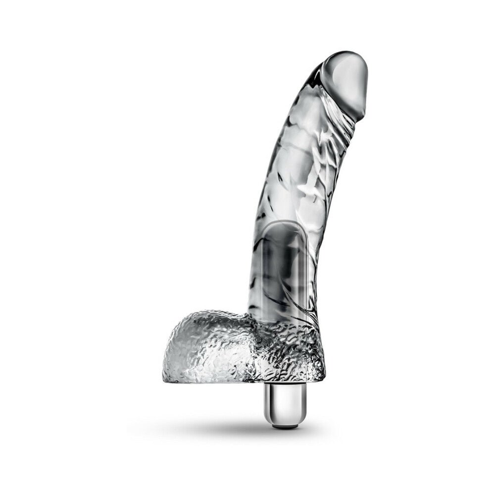 Naturally Yours Vibrating Ding Dong with Balls 6.5 in. Clear - Image 2