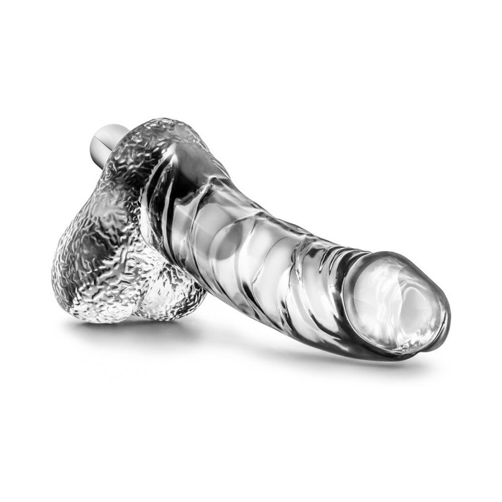 Naturally Yours Vibrating Ding Dong with Balls 6.5 in. Clear - Image 4