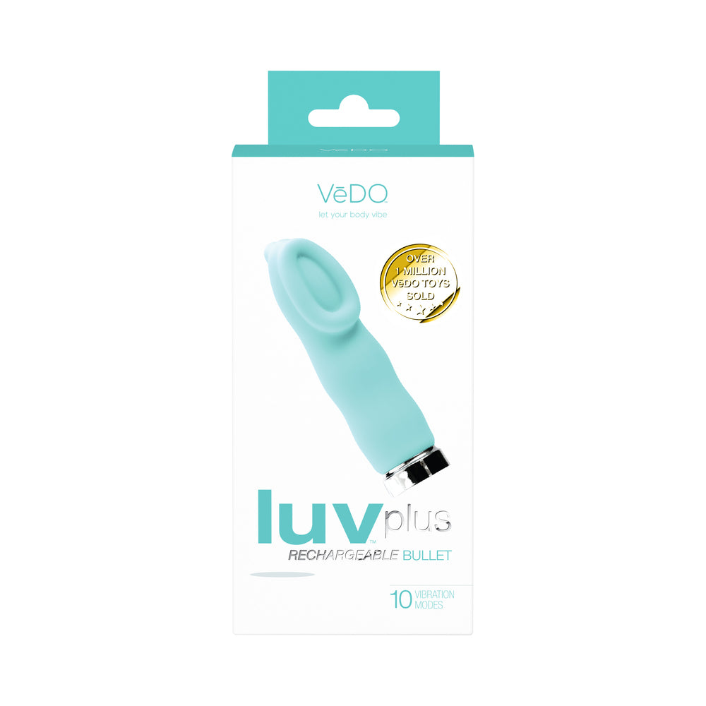 VeDO Luvplus Rechargeable Vibe - Tease Me Turquoise - Image 5