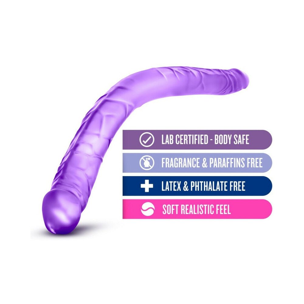 B Yours 16 in. Double Dildo Purple - Image 5
